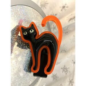 Bath & Body Works Halloween Neon Black Cat Light-Up Wallflower Plug